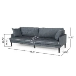 Malverne Contemporary 3 Seater Fabric Sofa With Accent Pillows Charcoal/Dark Brown - Christopher Knight Home 17 Malverne Contemporary 3 Seater Fabric Sofa With Accent Pillows Charcoal/Dark Brown - Christopher Knight Home -Living Furniture GUEST 1d9d5a47 4b23 469a b09d 1f8f303ef6ce