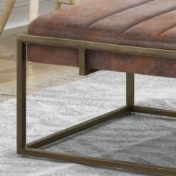Magdalene Modern Fabric Ottoman Bench Brown - Christopher Knight Home -Living Furniture GUEST 1e269645 c09c 4adb 95df 10c34b2312c6