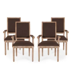 Set Of 4 Maria French Country Wood Upholstered Dining Chairs - Christopher Knight Home 26 Set Of 4 Maria French Country Wood Upholstered Dining Chairs - Christopher Knight Home -Living Furniture GUEST 1eb439e1 6507 4bb2 b330 98492bdae793