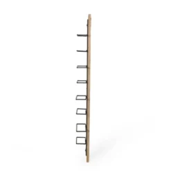 Toston Modern Industrial 8 Bottle Wall Mounted Wine Rack Natural/Black - Christopher Knight Home -Living Furniture GUEST 1eba0935 aa37 4ff6 9416 0fcb15d80169