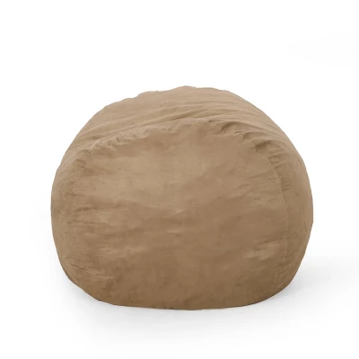 6.5' Inkom Modern Microfiber Pastel Bean Bag - Christopher Knight Home 2 6.5' Inkom Modern Microfiber Pastel Bean Bag - Christopher Knight Home - Image 2