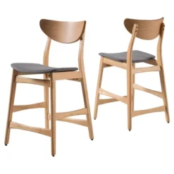 Set Of 2 24" Gavin Natural Frame Counter Height Barstool - Christopher Knight Home 11 Set Of 2 24" Gavin Natural Frame Counter Height Barstool - Christopher Knight Home -Living Furniture GUEST 20d78e5e 8892 42bf bf4f 51e2414a1539