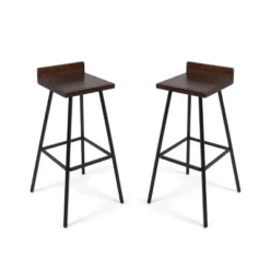 Set Of 2 Bidwell Modern Wood Barstool - Christopher Knight Home 13 Set Of 2 Bidwell Modern Wood Barstool - Christopher Knight Home -Living Furniture GUEST 21157b5a d3cb 45db a721 859c47cdfa6b