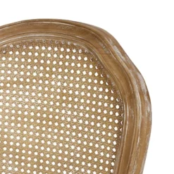 2pk Mina French Country Wood And Cane Upholstered Dining Chairs - Christopher Knight Home -Living Furniture GUEST 2254132d 19b9 4433 a561 839bc21ad935