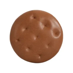 Christopher Knight Home Rafael Modern Button Tufted Faux Leather Round Ottoman, Light Brown -Living Furniture GUEST 22e512b0 7439 4ff5 ae64 a3b083a1cfee