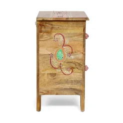 Fullen Handcrafted Boho 2 Drawer Mango Wood Nightstand Natural - Christopher Knight Home -Living Furniture GUEST 234cc6e3 fcb2 4e50 a564 7043a474a39c