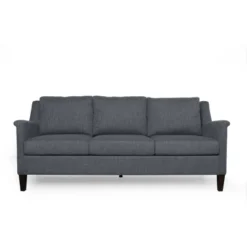 Dupont Contemporary 3 Seater Fabric Sofa - Christopher Knight Home -Living Furniture GUEST 235aeb45 dfa5 4935 a8a9 05aee5828d98