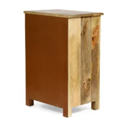 Sandia Handcrafted Boho 4 Drawer Mango Wood Nightstand Natural/White - Christopher Knight Home -Living Furniture GUEST 23b141dd 7f17 45e8 ba72 1c49eb0b5e71