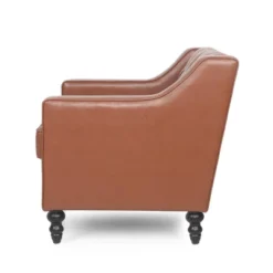 Furman Contemporary Tufted Club Chair Cognac - Christopher Knight Home 12 Furman Contemporary Tufted Club Chair Cognac - Christopher Knight Home -Living Furniture GUEST 24214664 05c3 45a3 bfbe 61a48fa699af