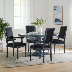 5pc Maria French Country Wood Expandable Dining Set Gray/Black - Christopher Knight Home 14 5pc Maria French Country Wood Expandable Dining Set Gray/Black - Christopher Knight Home -Living Furniture GUEST 2421c578 6429 4f1b 8c33 f1044b0a7c28