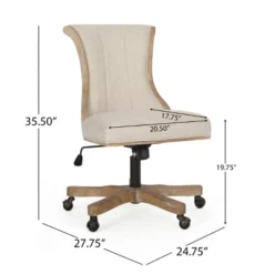 Coulee Contemporary Fabric Upholstered Roll Back Swivel Office Chair - Christopher Knight Home 22 Coulee Contemporary Fabric Upholstered Roll Back Swivel Office Chair - Christopher Knight Home -Living Furniture GUEST 24db3505 1fcf 4d08 b0c3 4ed9a6c82612