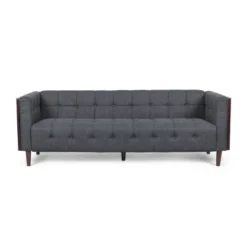 Mclarnan Contemporary Tufted 3 Seater Sofa - Christopher Knight Home -Living Furniture GUEST 2568adca 9edf 47b2 be4e f9bae7bda4a8
