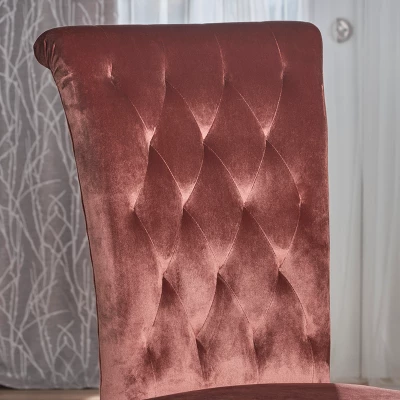 Set Of 2 Venetian New Velvet Tufted Dining Chair - Christopher Knight Home 2 Set Of 2 Venetian New Velvet Tufted Dining Chair - Christopher Knight Home - Image 2