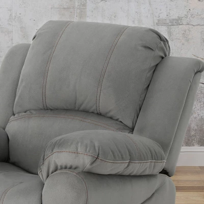 Celestina Microfiber Gliding Recliner Gray - Christopher Knight Home 2 Celestina Microfiber Gliding Recliner Gray - Christopher Knight Home - Image 2