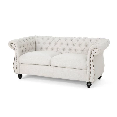Somerville Traditional Chesterfield Loveseat - Christopher Knight Home 8 Somerville Traditional Chesterfield Loveseat - Christopher Knight Home - Image 8