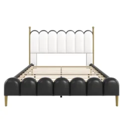 Christopher Knight Home Caitria Contemporary Faux Leather Platform Bed With Headboard And Footboard 11 Christopher Knight Home Caitria Contemporary Faux Leather Platform Bed With Headboard And Footboard -Living Furniture GUEST 276ec726 294d 47ea b0ed f858e7a7385b
