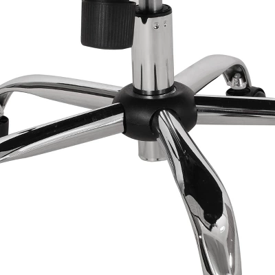 Gehring Modern Channel Stitched Swivel Office Lift Chair White/Chrome - Christopher Knight Home 3 Gehring Modern Channel Stitched Swivel Office Lift Chair White/Chrome - Christopher Knight Home - Image 3