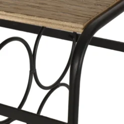 Rauser Modern Industrial 6 Bottle Tabletop Wine Rack Natural/Black - Christopher Knight Home -Living Furniture GUEST 27dd02fa 4712 4ac9 b9c4 0be84609dd99