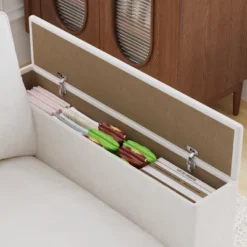 Christopher Knight Home Kreth 137" Modern 4-Seater Chenille Upholstered U-Shaped Sectional Sofa With Armrest Storage -Living Furniture GUEST 2a9faede cc01 4987 bdcb fe713c448f6b