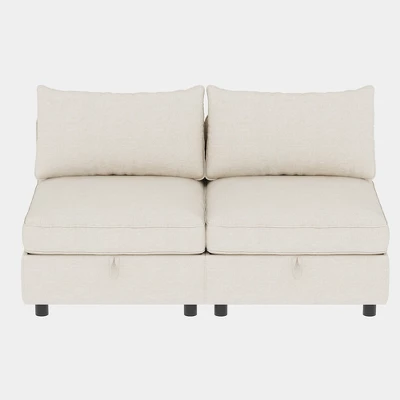 Christopher Knight Home Penny Versatile 68" Modular Storage Loveseat With Two Ottomans 5 Christopher Knight Home Penny Versatile 68" Modular Storage Loveseat With Two Ottomans - Image 5
