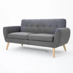 Josephine Mid-Century Modern Petite Sofa - Christopher Knight Home -Living Furniture GUEST 2c274e19 a1a0 45db bff9 e89e34b62e22