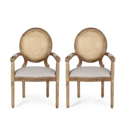 Set Of 2 Judith French Country Wood And Cane Upholstered Dining Chairs - Christopher Knight Home 27 Set Of 2 Judith French Country Wood And Cane Upholstered Dining Chairs - Christopher Knight Home -Living Furniture GUEST 2c59c3e5 33ce 4547 a3fa 43c58b06465c