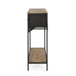 Boster Boho Industrial 8 Bottle Wine Rack Console Table With Storage Natural/Black - Christopher Knight Home 15 Boster Boho Industrial 8 Bottle Wine Rack Console Table With Storage Natural/Black - Christopher Knight Home -Living Furniture GUEST 2c823d74 1f37 40da 8036 919c356c1c0a