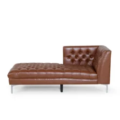 Tignall Contemporary Tufted One Armed Chaise Lounge - Christopher Knight Home -Living Furniture GUEST 2caa0100 e801 4019 bb26 a6d40644af54