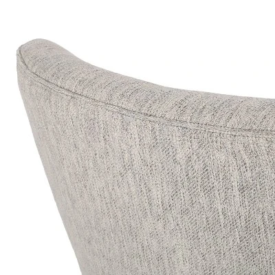 Christopher Knight Home Set Of 2 Camas Upholstered Dining Chairs Light Gray/Weathered Gray 5 Christopher Knight Home Set Of 2 Camas Upholstered Dining Chairs Light Gray/Weathered Gray - Image 5