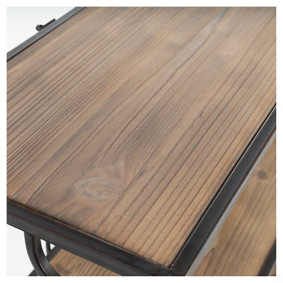 Marseille 34" 3-Shelf Rustic Bookcase - Natural - Christopher Knight Home 3 Marseille 34" 3-Shelf Rustic Bookcase - Natural - Christopher Knight Home - Image 3