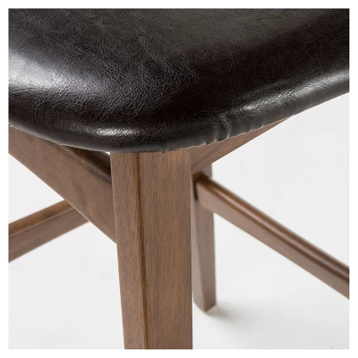 3pc Moria 42" Bar Height Dining Set Natural Walnut - Christopher Knight Home 2 3pc Moria 42" Bar Height Dining Set Natural Walnut - Christopher Knight Home - Image 2