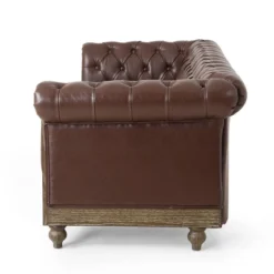 Castalia Chesterfield Tufted 3 Seater Sofa With Nailhead Trim Dark Brown/Natural - Christopher Knight Home 13 Castalia Chesterfield Tufted 3 Seater Sofa With Nailhead Trim Dark Brown/Natural - Christopher Knight Home -Living Furniture GUEST 2ec34203 f020 47f9 bd5c 934690e85999