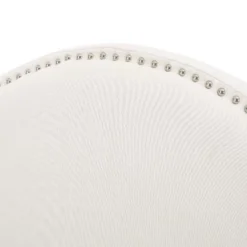 Arched Camel-Back Upholstered Headboard Queen Size With Nailhead Stud Trim, Adjustable Height Full/Queen Beds Headboard -Christopher Knight Home -Living Furniture GUEST 2f91b688 2131 4753 b11c 6a0699acf1a5