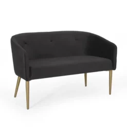 Brayer Modern Glam Tufted Velvet Loveseat - Christopher Knight Home -Living Furniture GUEST 2ff5c75e 2d40 4e44 a3af a5d3199a6433