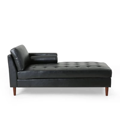 Malinta Contemporary Tufted Upholstered Chaise Lounge - Christopher Knight Home 12 Malinta Contemporary Tufted Upholstered Chaise Lounge - Christopher Knight Home - Image 12