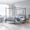 Queen Earhart Traditional Iron Canopy Bed - Christopher Knight Home
