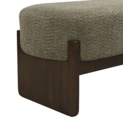 Christopher Knight Home Arabella 64" Modern Rubberwood Upholstered Loop Yarn Ottoman -Living Furniture GUEST 332cc7d2 fa17 44e1 b933 8eee41b4a0c4