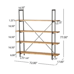 77" Septima 4 Shelf Antique Bookcase Antique - Christopher Knight Home 7 77" Septima 4 Shelf Antique Bookcase Antique - Christopher Knight Home -Living Furniture GUEST 345ad8cb 6491 4474 9230 356617c7cb9b