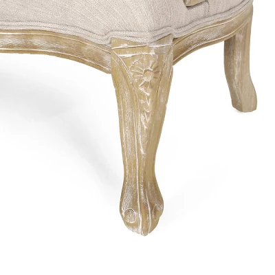 Saley French Country Wood And Cane Loveseat - Christopher Knight Home 7 Saley French Country Wood And Cane Loveseat - Christopher Knight Home - Image 7