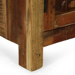 Greenler Boho Handcrafted 2 Door Wood Sideboard Natural/Multi Colored - Christopher Knight Home -Living Furniture GUEST 3706dd2b f8ec 4ece 895b 1693912d22cf