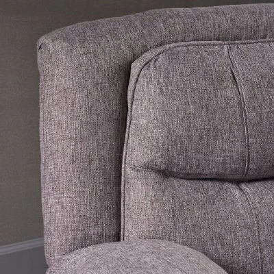 Estrada Contemporary Glider Recliner Charcoal Tweed - Christopher Knight Home 2 Estrada Contemporary Glider Recliner Charcoal Tweed - Christopher Knight Home - Image 2