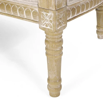 Christopher Knight Home Trask French Country 49.75"W Fabric Upholstered Loveseat 9 Christopher Knight Home Trask French Country 49.75"W Fabric Upholstered Loveseat - Image 9