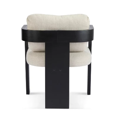 Christopher Knight Home Smolder Modern Rubberwood Upholstered Dining Chairs With Pillow Back (Set Of 2) 5 Christopher Knight Home Smolder Modern Rubberwood Upholstered Dining Chairs With Pillow Back (Set Of 2) - Image 5