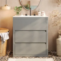 Christopher Knight Home Griffin Contemporary 30" Bathroom Vanity With Ceramic Sink And Full-Extension Drawers 17 Christopher Knight Home Griffin Contemporary 30" Bathroom Vanity With Ceramic Sink And Full-Extension Drawers -Living Furniture GUEST 39575537 ce30 4d53 89f6 ac036bdb4cd7