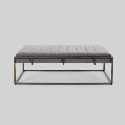 Magdalene Modern Velvet Ottoman Bench - Christopher Knight Home 6 Magdalene Modern Velvet Ottoman Bench - Christopher Knight Home - Image 6