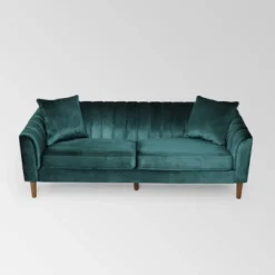 Ansonia Contemporary Velvet Sofa - Christopher Knight Home 12 Ansonia Contemporary Velvet Sofa - Christopher Knight Home -Living Furniture GUEST 3a70a022 46bf 442e 8d0b 565b7ca8aa06