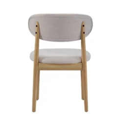 Christopher Knight Home Bulwarth Mid-Century Modern Rubberwood Upholstered Dining Chair With Curved Back (Set Of 2) 16 Christopher Knight Home Bulwarth Mid-Century Modern Rubberwood Upholstered Dining Chair With Curved Back (Set Of 2) -Living Furniture GUEST 3b42183f 3ae5 493a 8890 a2d43d198e19