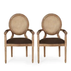 Set Of 2 Judith French Country Wood And Cane Upholstered Dining Chairs - Christopher Knight Home 26 Set Of 2 Judith French Country Wood And Cane Upholstered Dining Chairs - Christopher Knight Home -Living Furniture GUEST 3cd257ca ba10 4ef0 90fc 2d9940dbb920