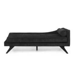 Cagle Mid Century Modern Fabric Chaise Lounge - Christopher Knight Home -Living Furniture GUEST 3d36b382 6867 45f8 bffe 285d9177e97f