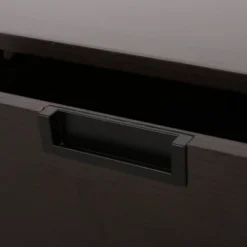 Doerun Mid-Century Modern Storage TV Stand For TVs Up To 48" Dark Gray/Black - Christopher Knight Home -Living Furniture GUEST 3e389e7e 105f 48d4 bb9e 6431aaa366aa